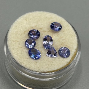 2.27 Carat Tanzanite Mixed Cut - Assorted Lot of 7 Loose Stones