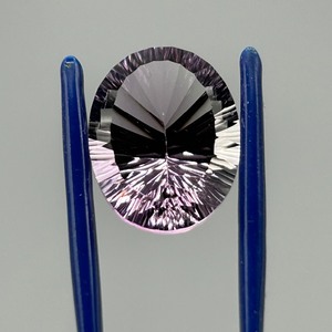 16.70 Carat Light Purple Amethyst Fantasy Oval Sunray Cut