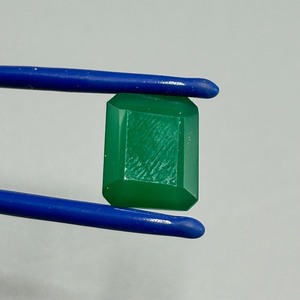 7.22 Carat Emerald Rectangular Emerald Step Cut