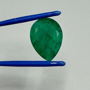 13.59 Carat Emerald Pear Faceted Cut