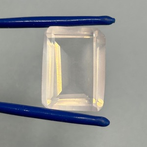 19.39 Carat Rose Quartz Rectangular Emerald Step Cut