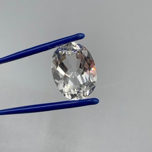 18.18 Carat Colorless Rock Crystal Quartz Oval Faceted Cut