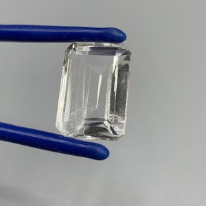 7.85 Carat Colorless Rock Crystal Quartz Rectangular Emerald Step Cut