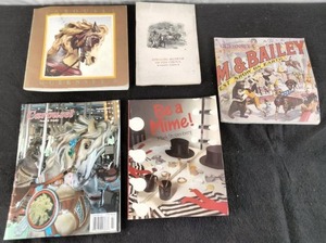 Collection (5) of Circus and Carousel Themed Books and Catalogues