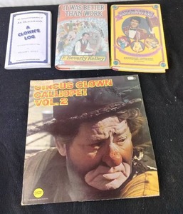 Collection of (4) Circus and Clown Related Books