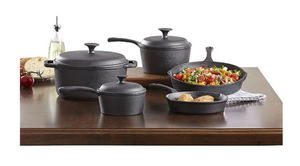 New 3-Pc. Pre-Seasoned Cast Iron Essential Pan Set