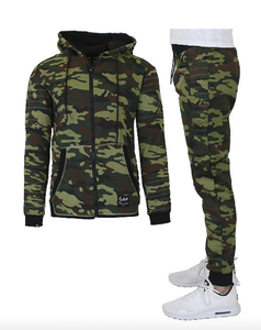 New Galaxy by Harvic Mens Tech Sherpa Fleece-Lined Zip Hoodie & Jogger Set, Size XL