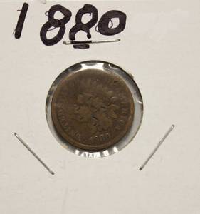 lot 6 image: 1880 Indian Head Penny