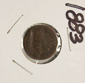 lot 9 image: 1883 Indian Head Penny