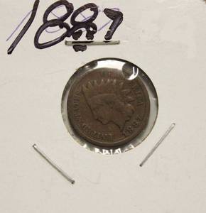 lot 11 image: 1887 Indian Head Penny