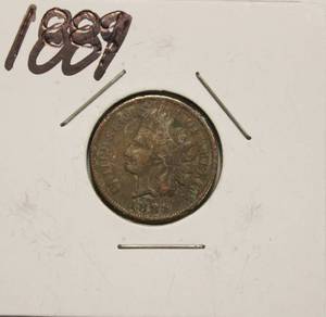 lot 13 image: 1889 Indian Head Penny