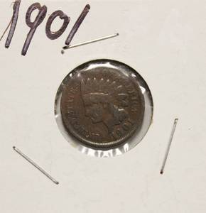 lot 65 image: 1901 Indian Head Penny