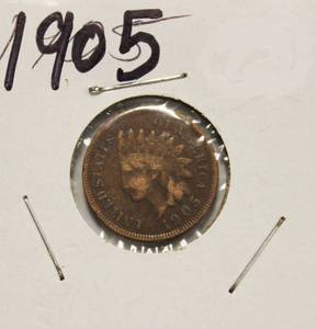 lot 72 image: 1905 Indian Head Penny