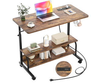 lot 36 image: Height Adjustable Standing Desk with Power Outlets
