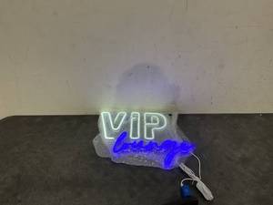 lot 288 image: VIP Lounge Illuminated Neon Signs Pink Led Lamps
