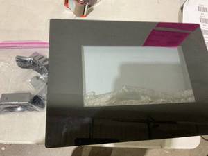 lot 459 image: 22 Inch Wide Electric Fireplace, Wall Mounted