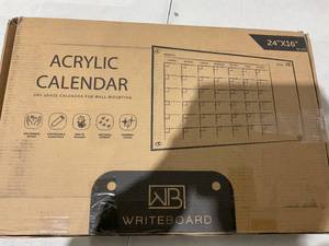 lot 460 image: Acrylic Calendar Dry Erase Calendar For Wall Mounting
