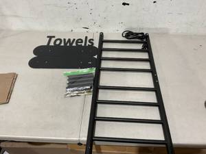lot 483 image: Wall Mounted Towel Warmer Rack for Bathrooms