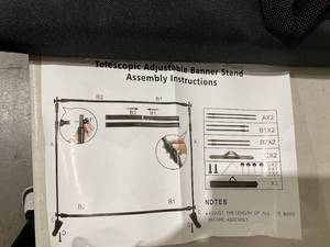 lot 500 image: Portable Trade Show Photo Booth Background with Carrying Bag 10x8