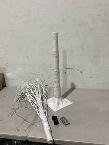 lot 522 image: LIGHTSHARE 4 Feet Birch Tree, 48 LED Lights