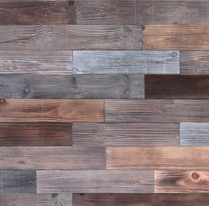 lot 478 image: Peel and Stick Wood Wall Panels,10 sq ft, Brown Gray