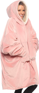 lot 493 image: Oversized Microfiber & Sherpa Wearable Blanket, One Size Fits All