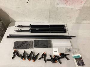 lot 359 image: EMART Backdrop Stand 10x7ft(WxH) Photo Studio Adjustable Background Stand Support Kit