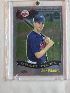 lot 6 image: Joe Mauer Rookie 2002 Topps Chrome Draft Picks No. 622