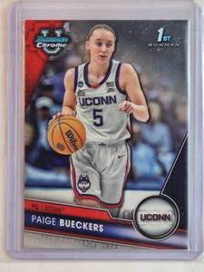 lot 7 image: Paige Bueckers MN Native 1st Bowman Chrome No. 90