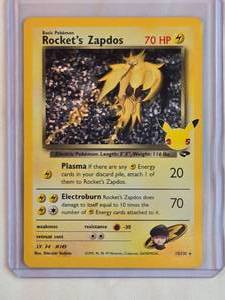 lot 8 image: Pokemon Rockets Zapdos Holo No. 15132