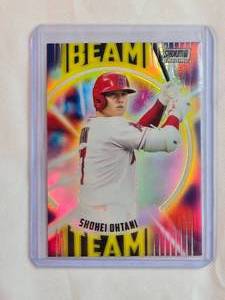 lot 16 image: Shohei Ohtani 2022 Topps Stadium Club Chrome Beam Team Refractor No. BT-13