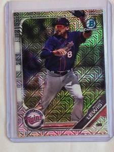 lot 19 image: Royce Lewis 2019 Bowman Chrome Mojo No. BCP-103