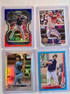 lot 22 image: Lot of 4 Twins Rookie Cards Joe Ryan, 2 Alex Kirilloff, Edouard Julien