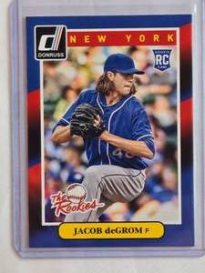 lot 27 image: Jacob deGrom Rookie 2014 Panini Donruss No. 74