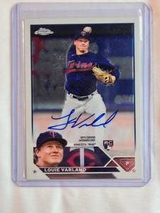 lot 28 image: Louie Varland Rookie On Card Auto 2023 Topps Chrome RA-LV
