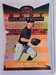 lot 29 image: Josh Hamilton Rookie Die Cut Refractor 2000 Bowmans Best No. BBS8