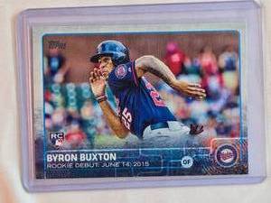 lot 31 image: Byron Buxton Rookie 2015 Topps US136