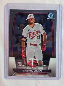 lot 42 image: Edouard Julien Rookie 2023 Bowman Chrome No. 1
