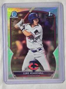 lot 56 image: Luke Keaschall 2023 1st Bowman Chrome No. BDC-53