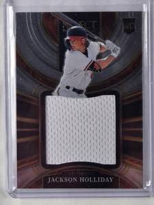 lot 59 image: Jackson Holliday Rookie 2023 Panini Select Jumbo Patch No. PJS-JH