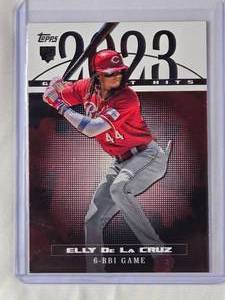 lot 66 image: Elly De La Cruz Rookie Insert Topps 2023 Greatest Hits No. 23GH-25
