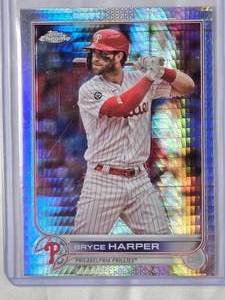 lot 67 image: Bryce Harper 2022 Topps Chrome Refractor 220