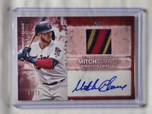 lot 68 image: Mitch Garver 3 Color Patch Auto No. MJMA-MG Numbered 2325