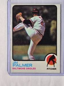 lot 81 image: Jim Palmer 1973 Topps No. 160