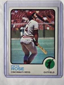 lot 83 image: Pete Rose 1973 Topps No. 130