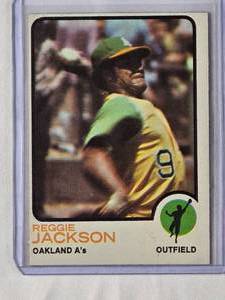 lot 103 image: Reggie Jackson 1973 Topps 255