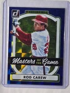 lot 104 image: Rod Carew 2017 Panini Masters of the Game No. MG-10, Numbered 117249
