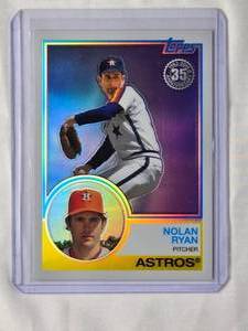 lot 105 image: Nolan Ryan 2018 Topps Refractor No. 61