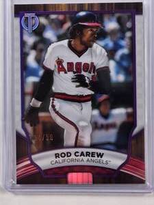 lot 113 image: Rod Carew Thick Stock 2022 Topps No. 46, Numbered 1450