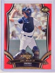 lot 118 image: Joe Mauer 2005 Upper Deck Sweet Spot No. 44, Numbered 417599